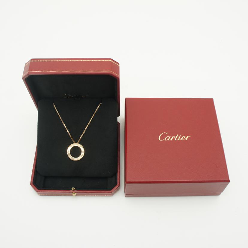 Cartier カルティエ/◎K18ラブサークル3Pダイヤネックレス//ABランク/59