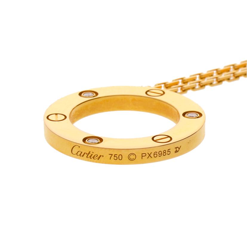 Cartier カルティエ/◎K18ラブサークル3Pダイヤネックレス//ABランク/59