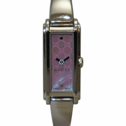 GUCCI グッチ/スクエアフェイスウォッチ・GGピンク/レディース/クォーツ/109//136*****/ABランク/94