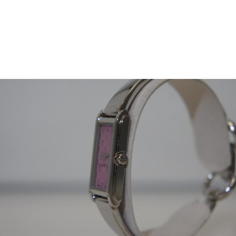 GUCCI グッチ/スクエアフェイスウォッチ・GGピンク/レディース/クォーツ/109//136*****/ABランク/94