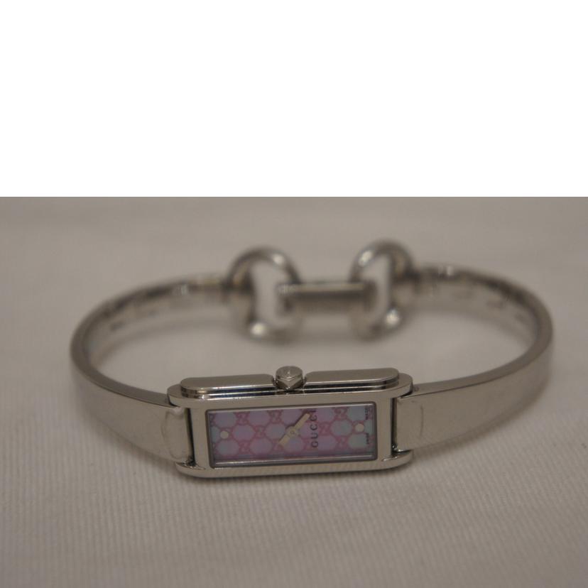 GUCCI グッチ/スクエアフェイスウォッチ・GGピンク/レディース/クォーツ/109//136*****/ABランク/94