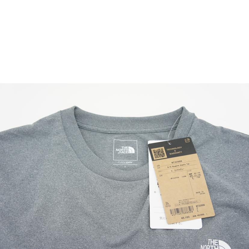 THE NORTH FACE ノースフェイス/S/Sブループリントグラフィック/ミックスグレーLサイズ/NT32688//SAランク/06