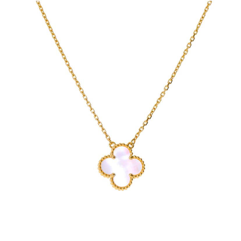 VCA ヴァンクリーフ&アーペル/◎K18ヴィンテージアルハンブラシェルネックレス//Aランク/59