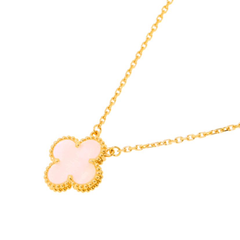 VCA ヴァンクリーフ&アーペル/◎K18ヴィンテージアルハンブラシェルネックレス//Aランク/59