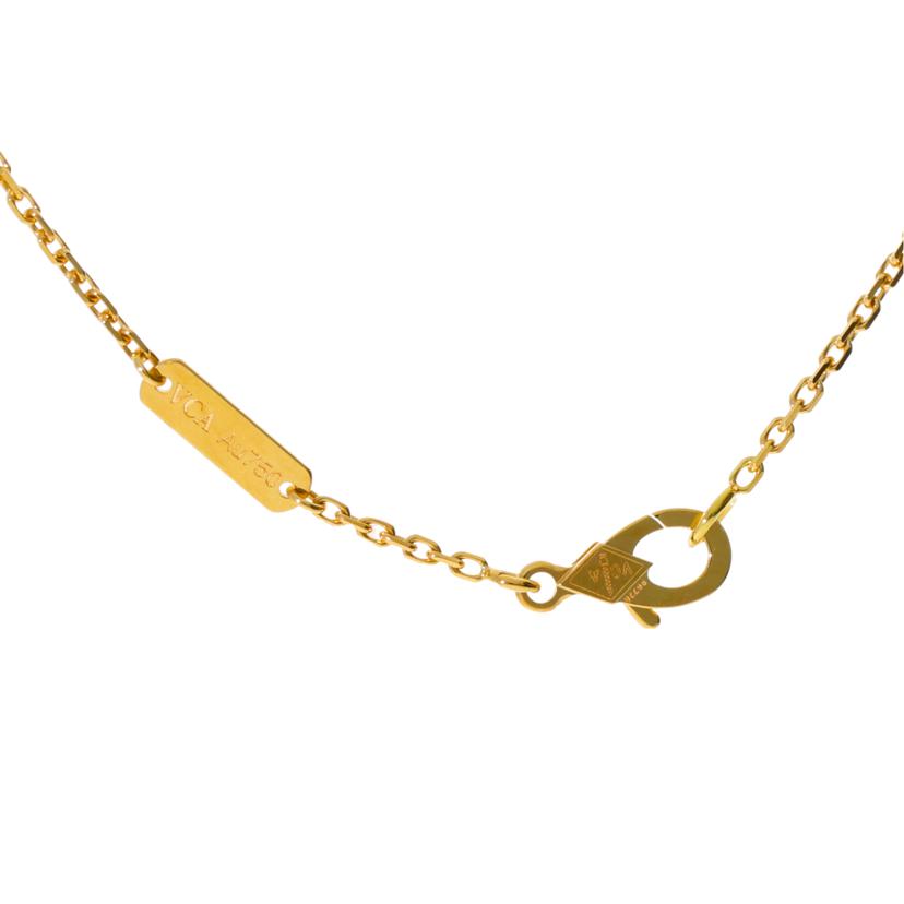 VCA ヴァンクリーフ&アーペル/◎K18ヴィンテージアルハンブラシェルネックレス//Aランク/59