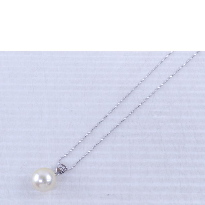 K18WGパールダイヤネックレス//ABランク/64
