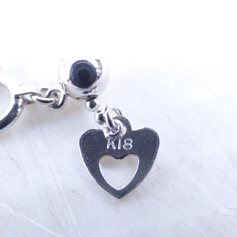 K18WGパールダイヤネックレス//ABランク/64