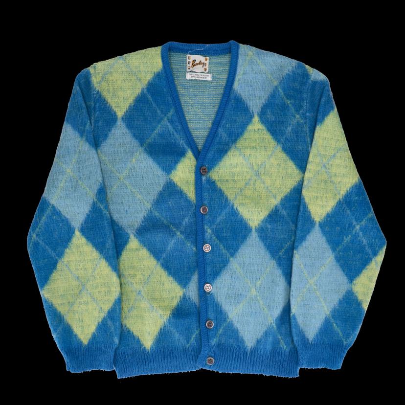 Barclay バークレー/60's/アーガイルモヘアカーディガン//ABランク/82