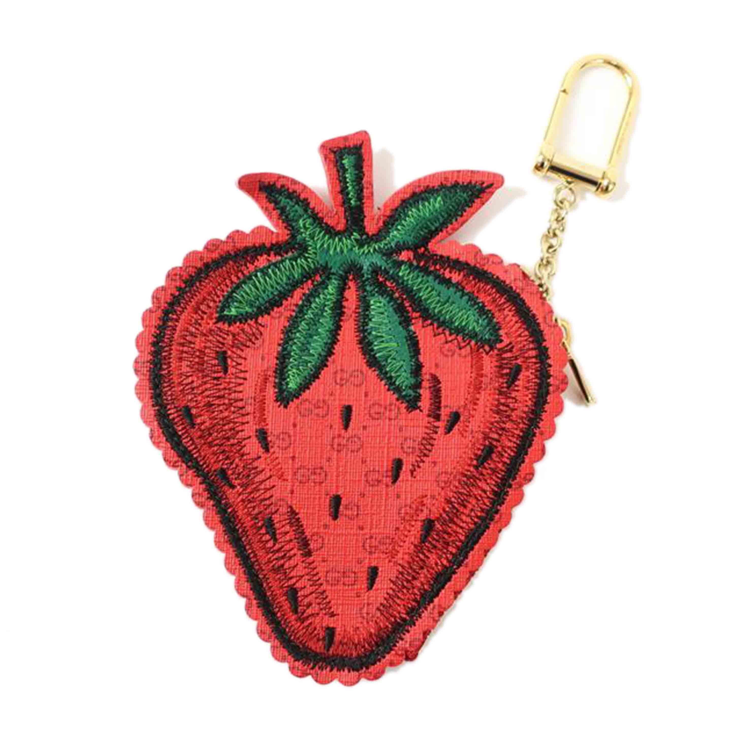 GUCCI グッチ/マイクロGG コインケース/キーリング ストロベリー 苺/576493//ABランク/65