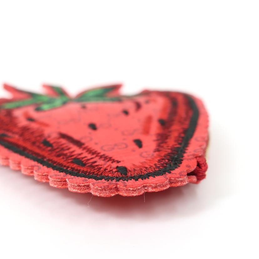 GUCCI グッチ/マイクロGG コインケース/キーリング ストロベリー 苺/576493//ABランク/65