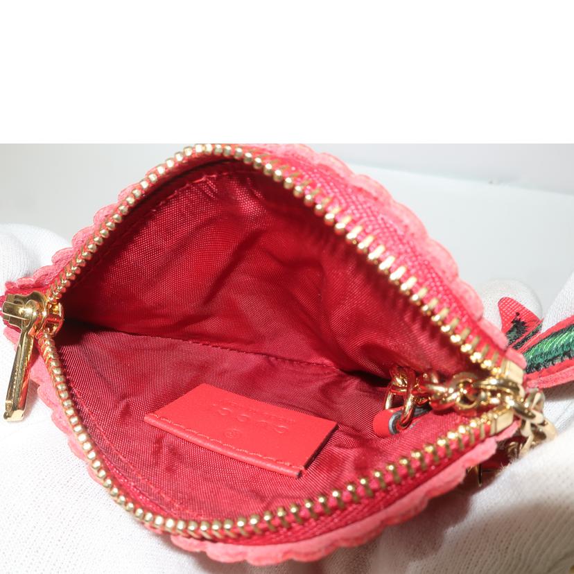 GUCCI グッチ/マイクロGG コインケース/キーリング ストロベリー 苺/576493//ABランク/65