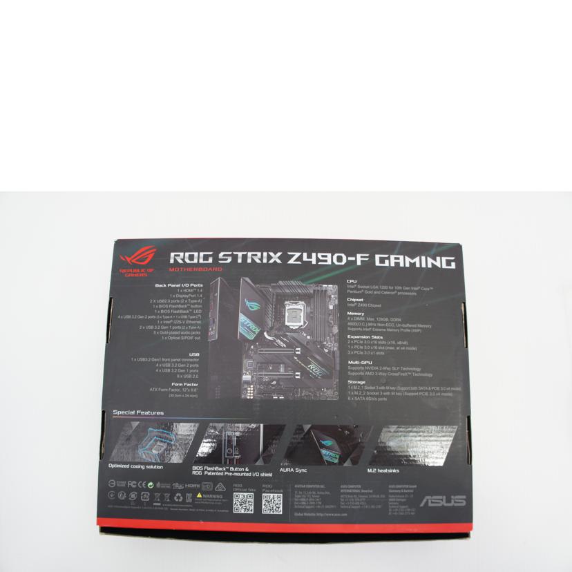 ASUS エイスース/マザーボード/Z490-F Gaming//Bランク/75