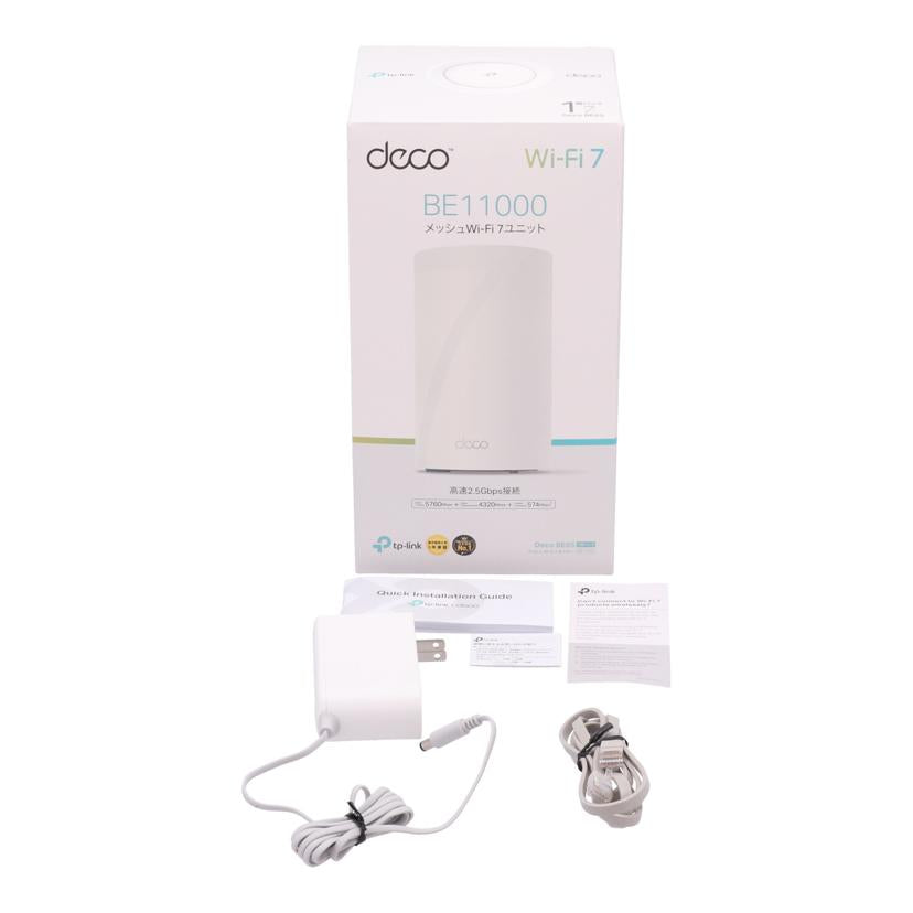 TP-Link TPリンク /メッシュWi-Fi7ルーター/1台モデル/BE11000 Deco BE65 1P//22430A1000324/ABランク/77