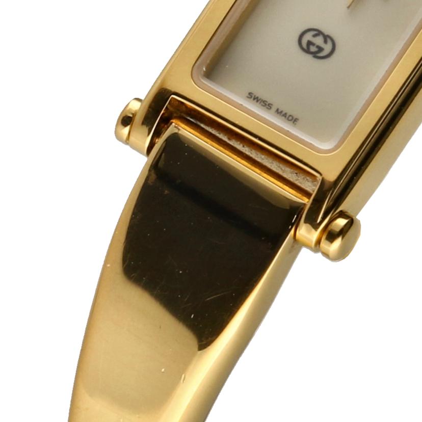 GUCCI グッチ/バングルウォッチ・アイボリー×ゴールド/クオーツ/1500L//010****/ABランク/84