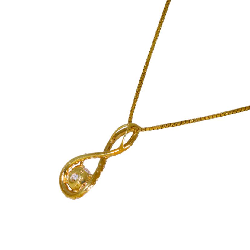 / K18ダイヤネックレス0.517/0.28ct//Aランク/92