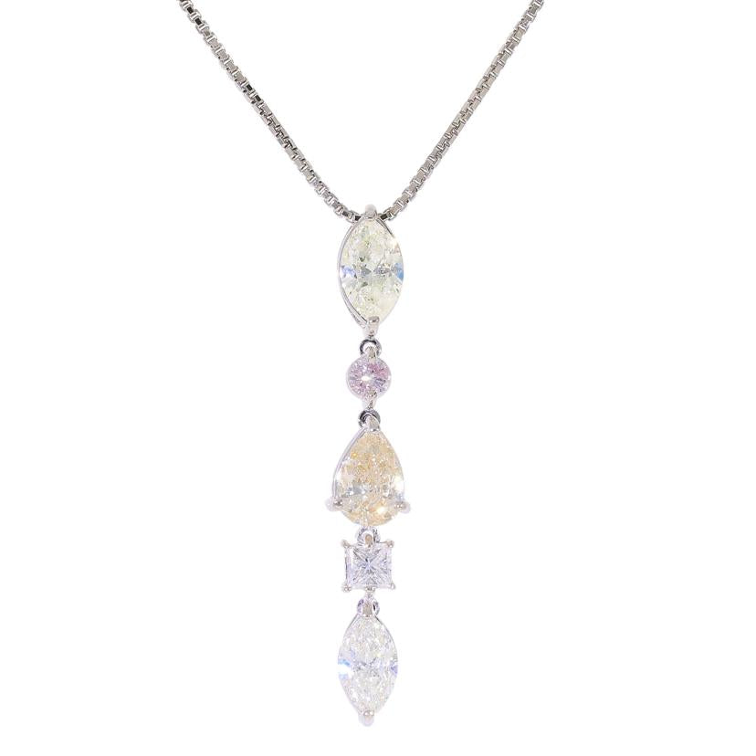 /◎PT900/850ダイヤネックレス1.85ct//Aランク/59