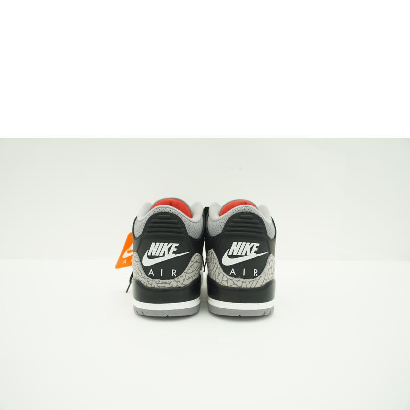 NIKE ナイキ/AIR JORDAN 3 RETRO Black Cement/DN3707-010//Sランク/05
