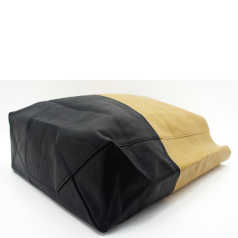 CELINE セリーヌ/ホリゾンタルカバレザートート/オーカー×ブラック//ABランク/75