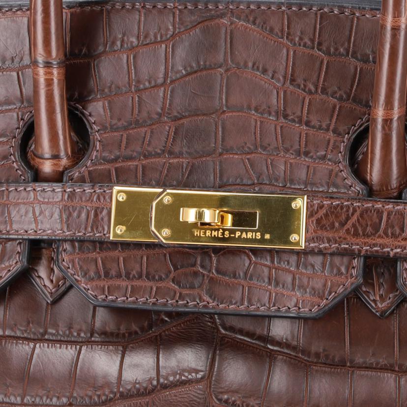 HERMES エルメス/バーキン35/マットニロティカス/ブラウン//□E/Aランク/91
