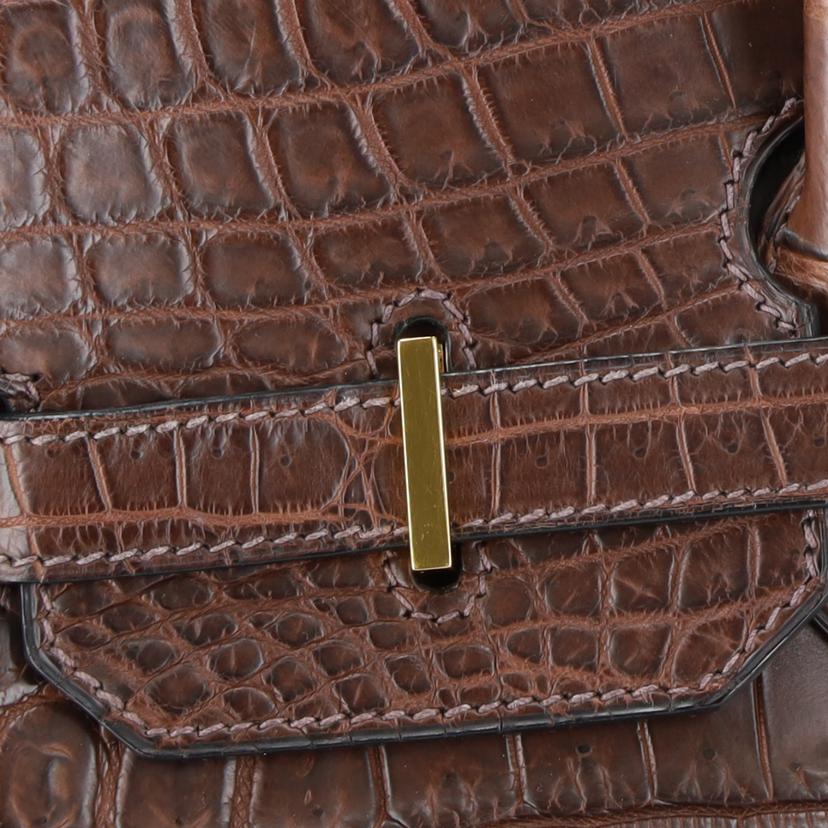 HERMES エルメス/バーキン35/マットニロティカス/ブラウン//□E/Aランク/91