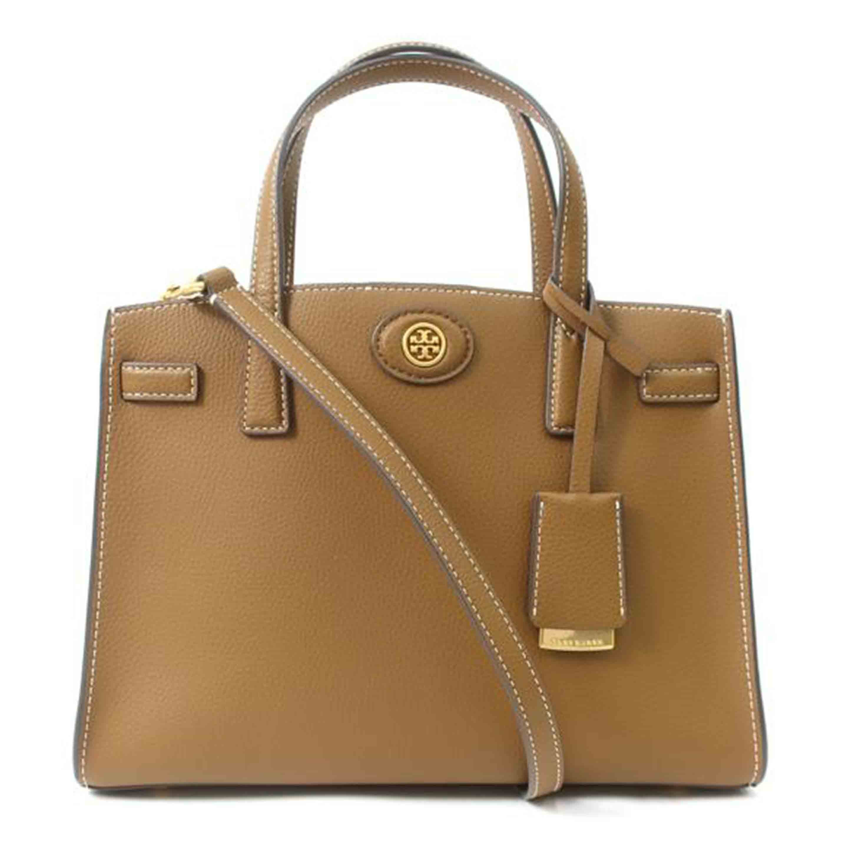 TORY BURCH トリーバーチ/2WAY レザーショルダーバッグ ブラウン//SAランク/65