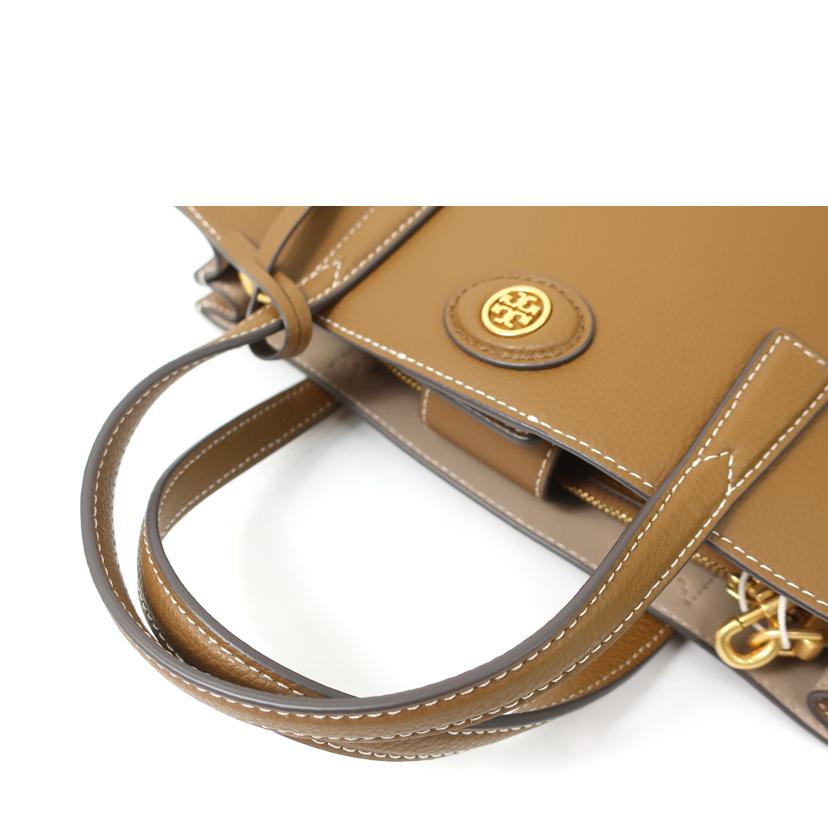 TORY BURCH トリーバーチ/2WAY レザーショルダーバッグ ブラウン//SAランク/65