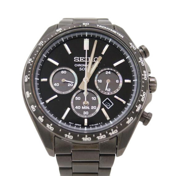 ストップウオッチ機能15秒計測SEIKO セレクション Sシリーズ 腕時計 ソーラー V175-0FA0