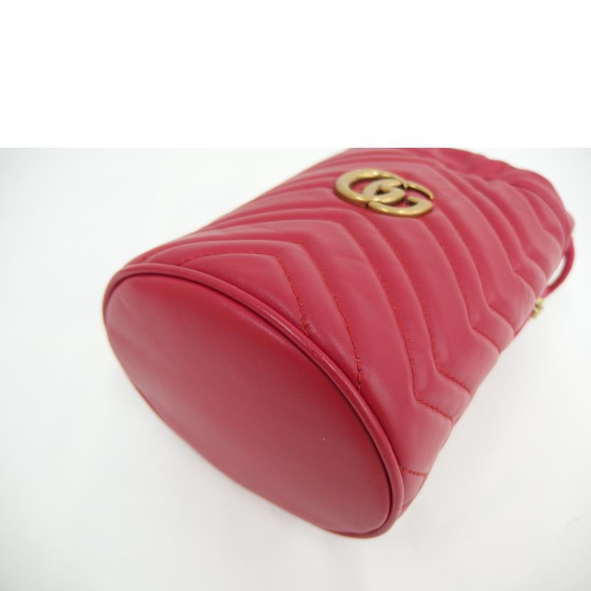 GUCCI グッチ/GGマーモント チェーンショルダーバッグ/赤/575168//Aランク/82