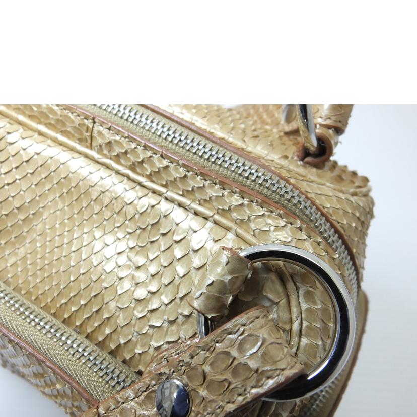 TOD'S トッズ/パイソンレザーミニハンドバッグ//ABランク/88
