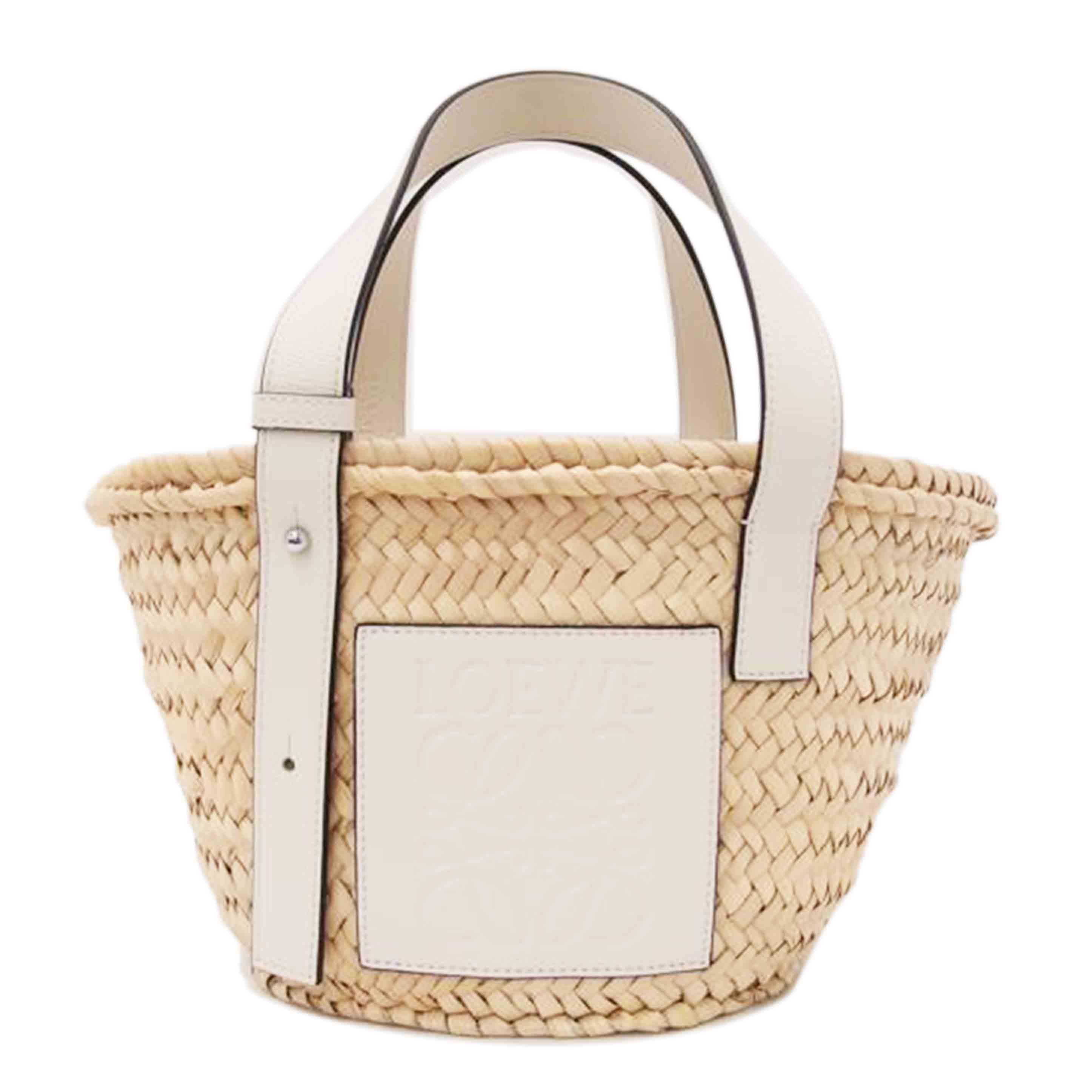 LOEWE ロエベ/バスケットスモールトート/ホワイト/A223S93X04//Aランク/69