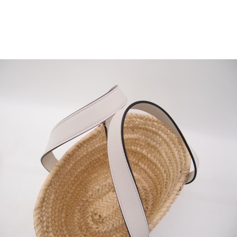 LOEWE ロエベ/バスケットスモールトート/ホワイト/A223S93X04//Aランク/69