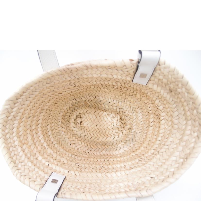 LOEWE ロエベ/バスケットスモールトート/ホワイト/A223S93X04//Aランク/69