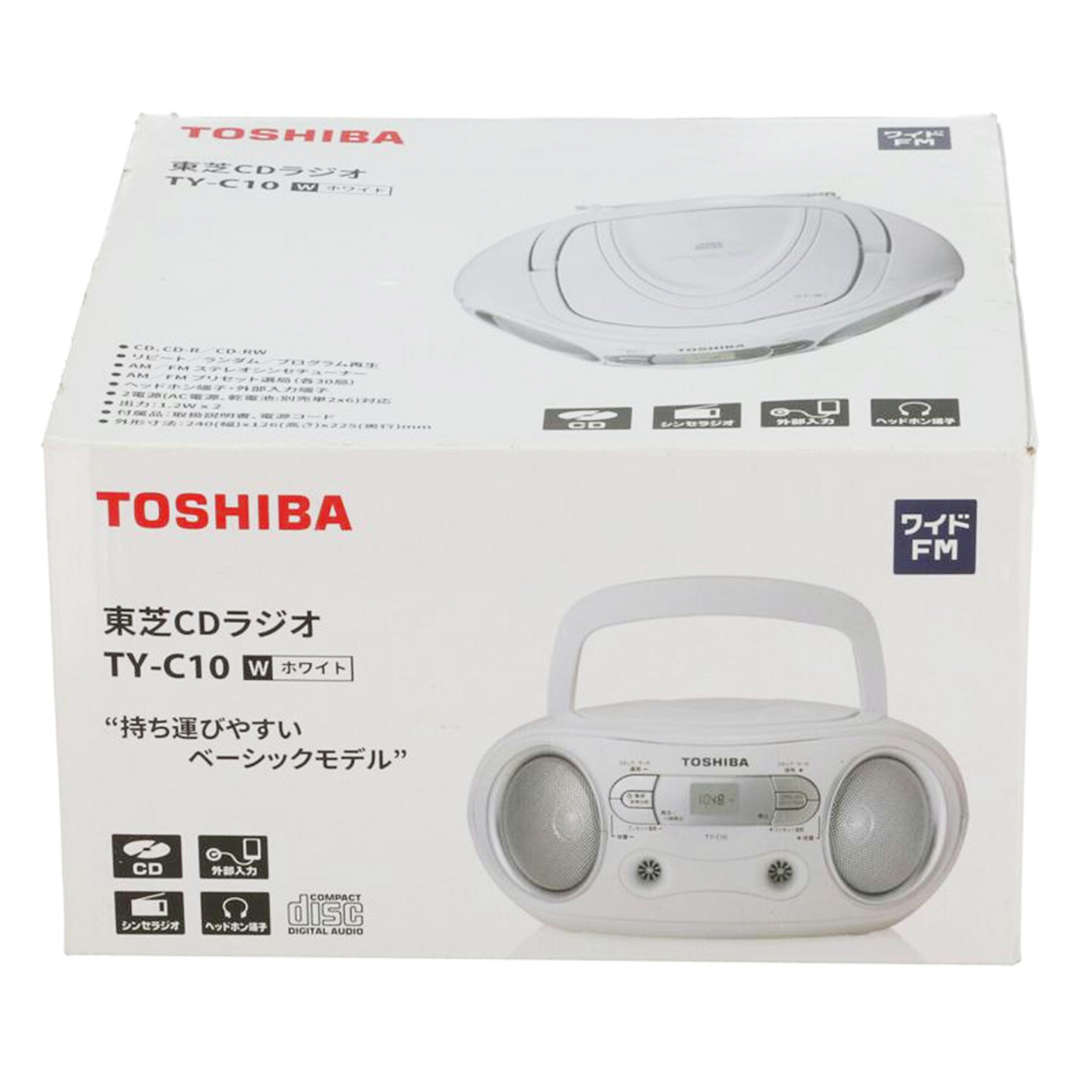 TOSHIBA 東芝 /CDラジオ/TY-C10//19054254W0/Sランク/70