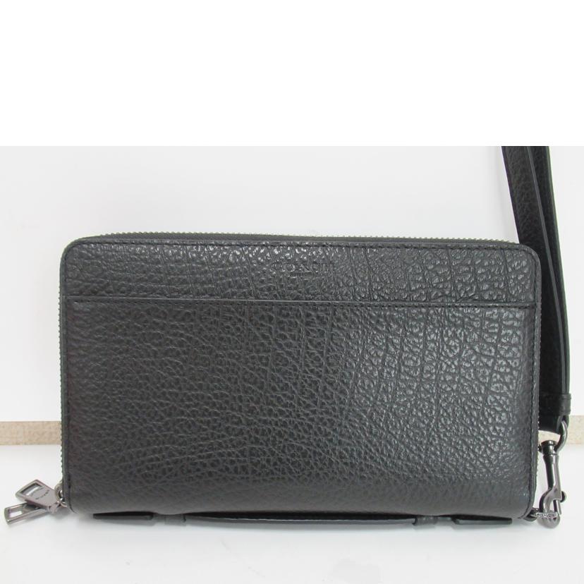 COACH/ダブルジップセカンドバック/レザー/67624//F42**/Aランク/63