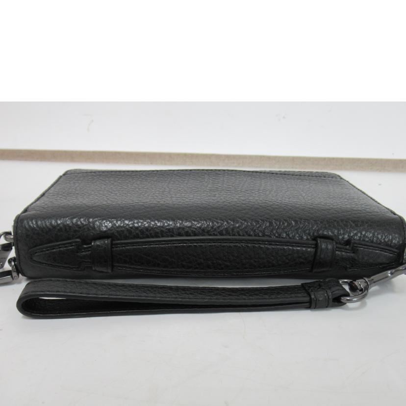 COACH/ダブルジップセカンドバック/レザー/67624//F42**/Aランク/63