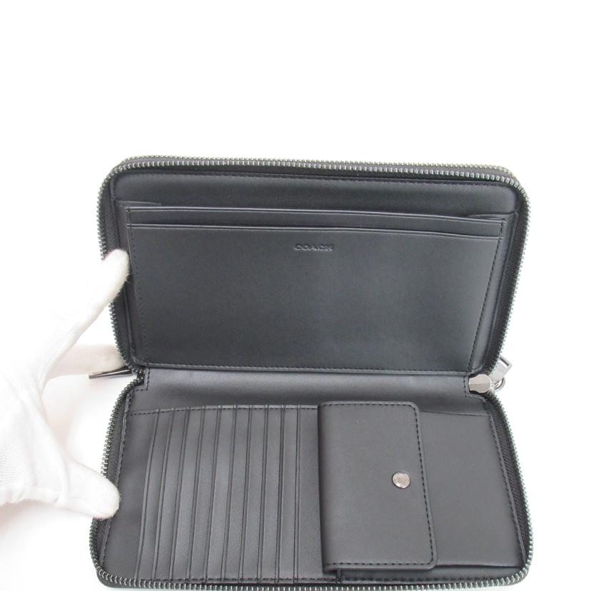 COACH/ダブルジップセカンドバック/レザー/67624//F42**/Aランク/63