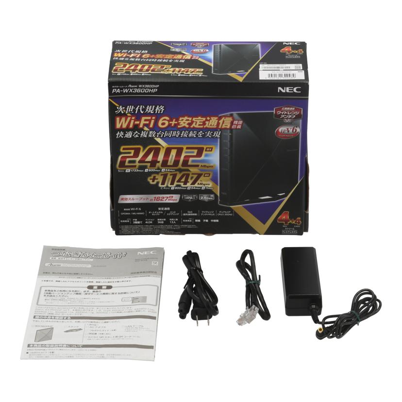 NEC 日本電気 /無線LANルーター/Aterm WX3600HP/PA-WX3600HP//3601324117643F3/Bランク/67