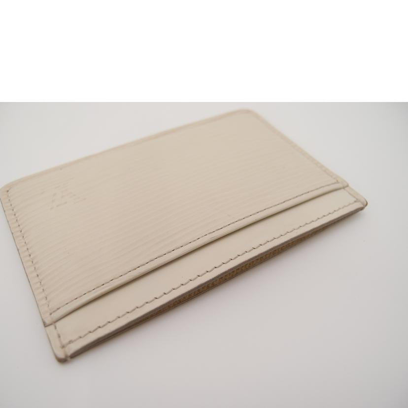 LOUIS VUITTON ルイ・ヴィトン ビトン カードケース パスケース 白 レディース レザー/ポルトカルトサーンプル/エピ/イヴォワール/M6030J//CA1***/ABランク/69