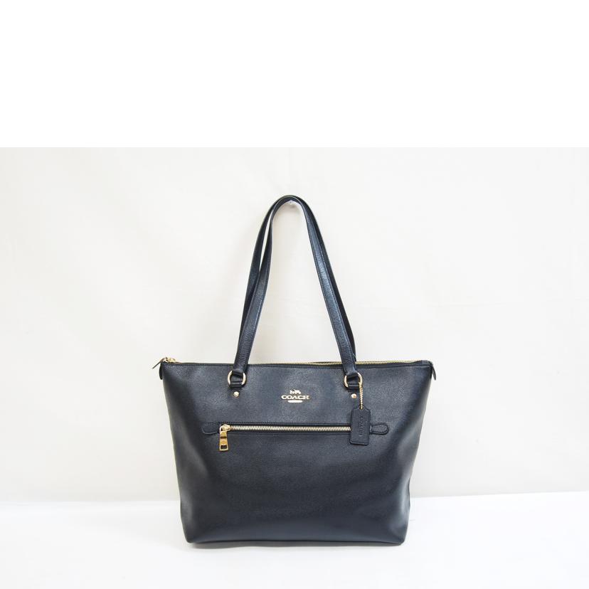 新品】COACH コーチ クロスグレイン レザー トートバッグ ブラック 黒  