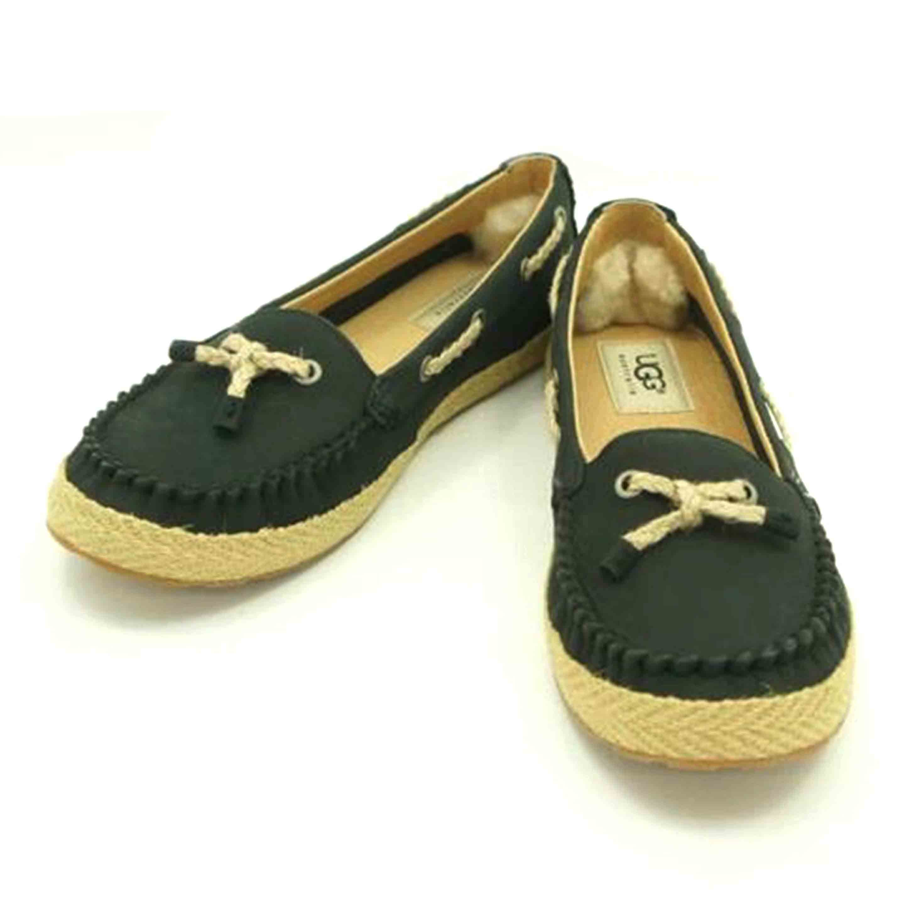 UGG アグ/UGG デッキシューズ モカシン エスパドリューユ BK//Aランク/78