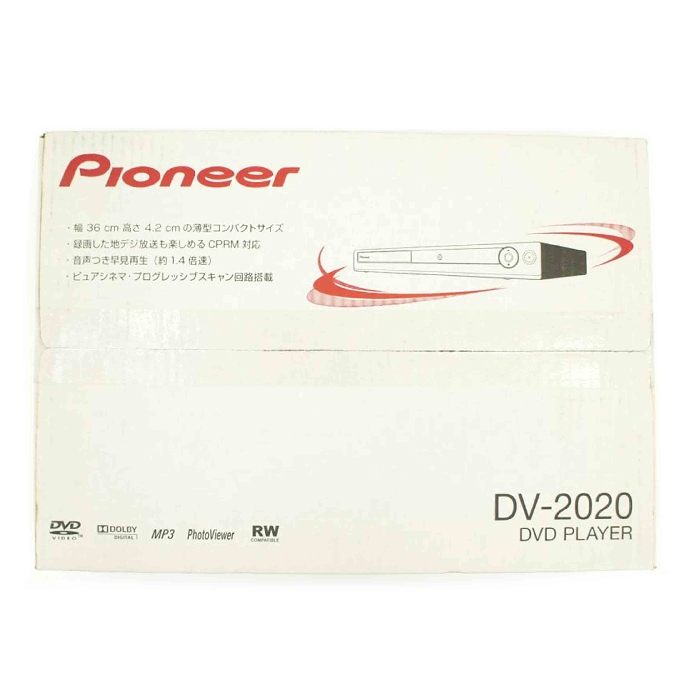 pioneer パイオニア/プログレッシブ再生対応 DVDプレーヤー/DV-2020//Sランク/75