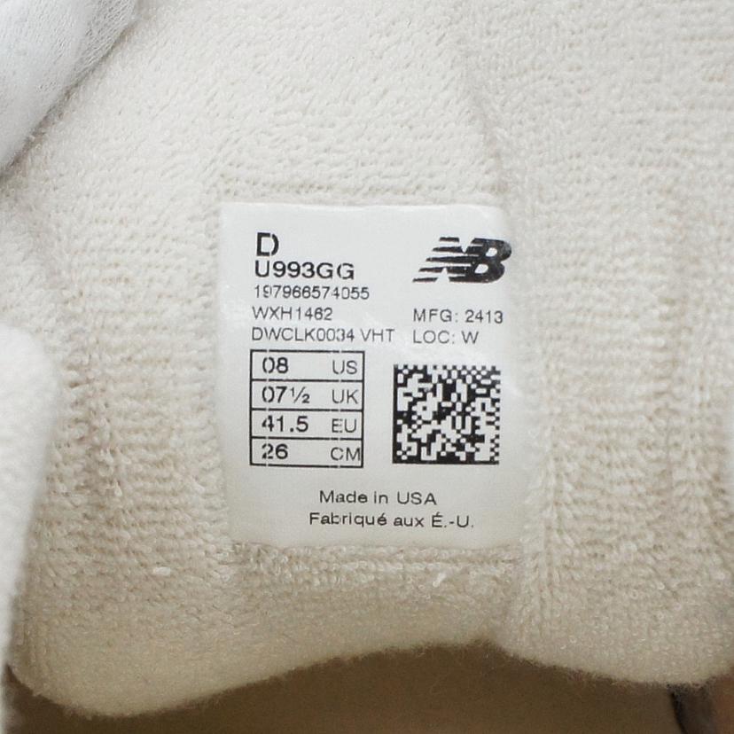 new balance ニューバランス/Made in USA 993/U993GG//Aランク/09