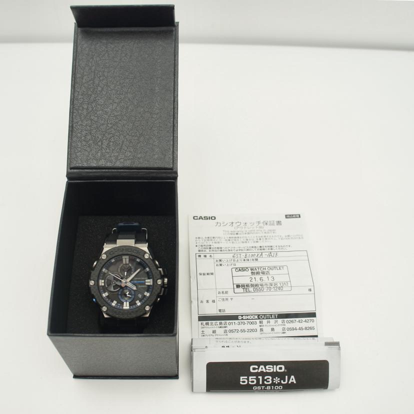 CASIO カシオ/G-SHOCK/G-STEEL/カーボンベゼル/GST-B100XA-1AJF//003*****/Aランク/19