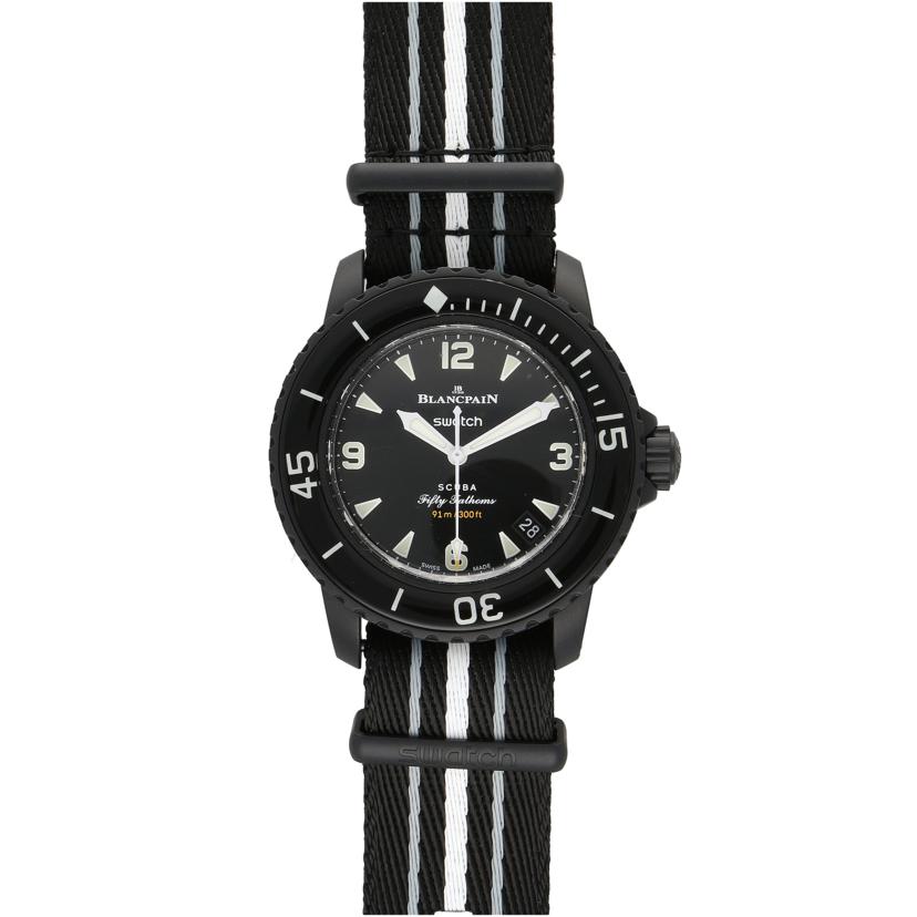 BLANCPAIN×swatch ブランパン×スウォッチ/フィフティファゾムス・オーシャンオブストーム/自動巻/SO35B400//SAランク/24