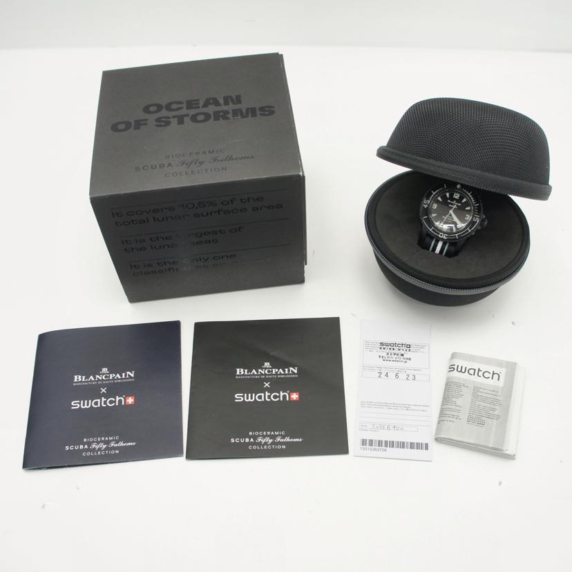 BLANCPAIN×swatch ブランパン×スウォッチ/フィフティファゾムス・オーシャンオブストーム/自動巻/SO35B400//SAランク/03