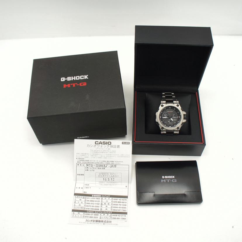 CASIO カシオ/G-SHOCK/MT-G/GPSハイブリッド電波ソーラー/MTG-G1000RS-1AJF//G11*****/SAランク/09