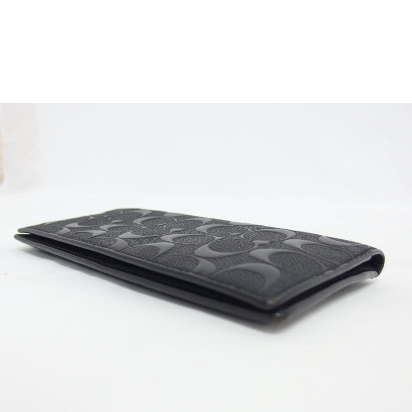 COACH コーチ/二つ折り長財布/エンボスドシグネチャー/ブラック/91636//A20**/Bランク/04