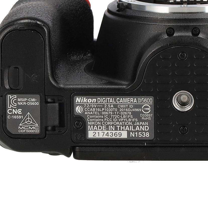 NIKON ニコン/デジタル一眼レフカメラ/D5600Wズームキット//2174369/Aランク/78