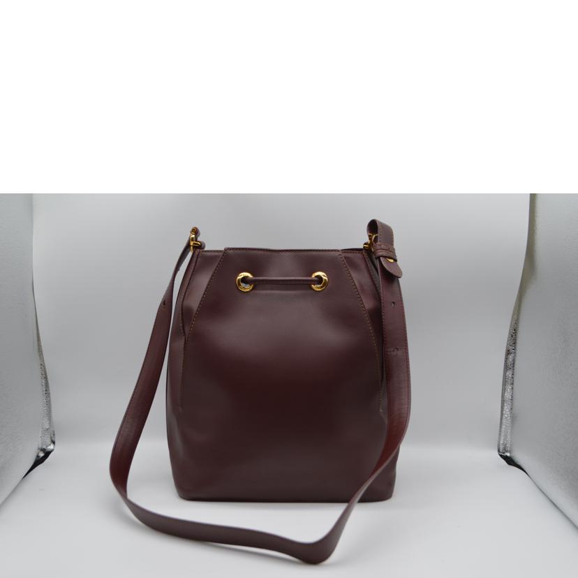 Cartier カルティエ/マストラインドローストリングレザーショルダー//ABランク/89