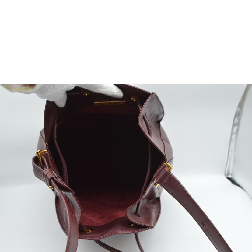 Cartier カルティエ/マストラインドローストリングレザーショルダー//ABランク/89